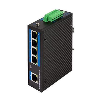 LogiLink NS200P - Industriële Fast Ethernet Switch, 5-poorts 10/100 Mbps, met PoE (Power Over Ethernet)