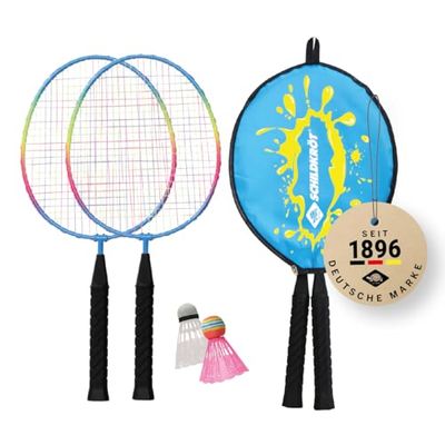 Schildkröt Unisex Jeugd badmintontas Junior, 970907 schildpad kinderen shuttles set Junior 2 verkleinde klem 45 5 cm veren bal in 3 4 hoezen, shuttle set Junior, 970907, Junior EU