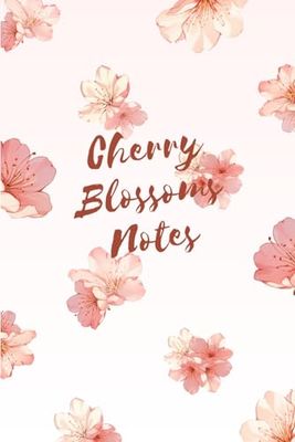 Cherry blossoms Notes: Cherry blossoms Watercolor Style Unruled Blank Notebook