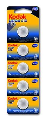 Kodak Pilhas Bouton Ultra Lithium CR2032 3V Bateria - Vendu par lote de 5