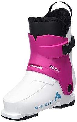 McKINLEY Mg30-1, Chaussures De Pente Garçon Unisex Kinder, White/Pink, 23 EU