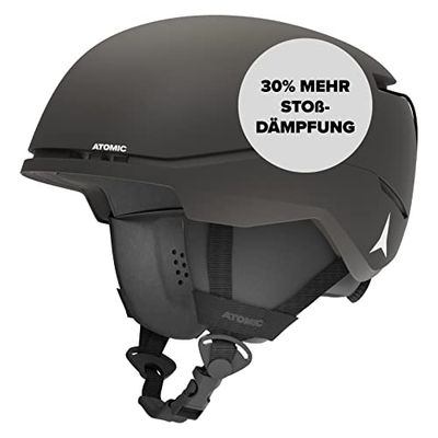 ATOMIC Casque de ski Four JR pour enfants et adolescents, Noir, Taille S, Sécurité maximale en cas de choc, Système de ventilation innovant, Tour de tête : 51 à 55 cm