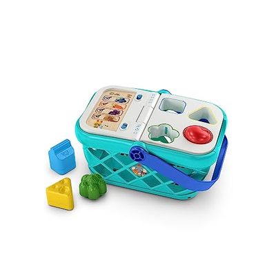 Baby Einstein + Hape panier de courses faisant semblant d'acheter un jouet, à partir de 9 mois avec de vrais sons et de la musique, à partir de 9 mois