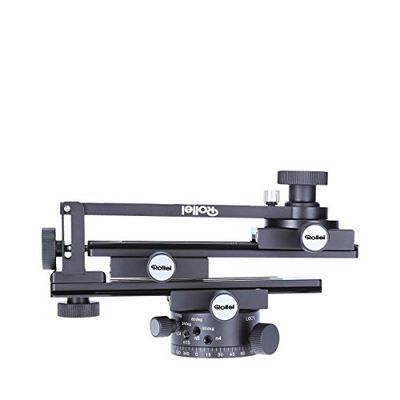 Rollei Panoramic Head 200 Mark II - Treppiedi per viste panoramiche a più livelli, Portata max 3 kg e ARCA SWISS compatible - Nero