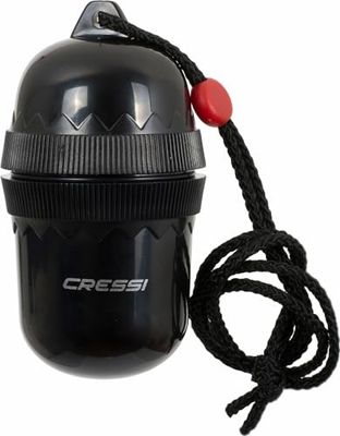 CRESSI Dry Box 100 mm Black, caixa estanque de plástico com rosca com torica, ideal para imersão, snorkeling ou uso náutico, preto, 100 mm, unissexo