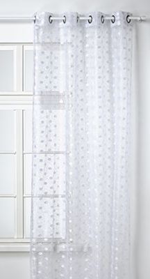 HomeMaison. com HM69807144 Cortina, 130 x 240 cm, cor branca