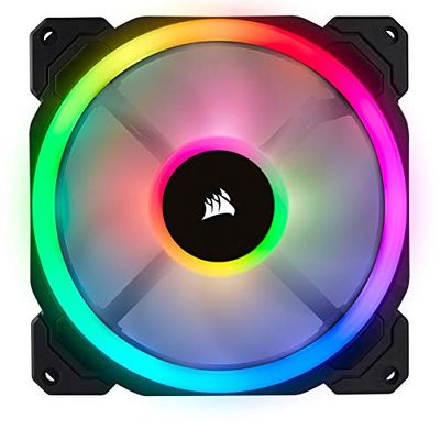 Corsair Ll-Serie, Ll140 Rgb, 140Mm Dual Light Loop Rgb Led Pwm-Ventilator, Single Pack,zwart