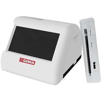 GIMA - Professionele drugstest-lezer onderzoekt DOA urinebeker digitaal met volledige analyse op het touchscreen, 24561