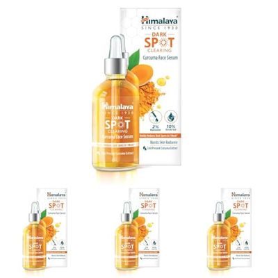 Himalaya Dark Spot Clearing Curcuma Sérum visage, réduit visiblement les taches brunes en 1 semaine, 30 ml (Lot de 4)