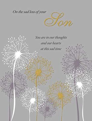 Klassieke Symapthy Card Droevige Verlies van Uw Zoon - 8 x 6" - Regal Publishing