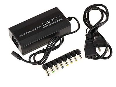 KALEA-INFORMATIQUE Fuente de alimentación Universal de 220V para portátiles. Potencia 120W, Voltaje de 15 a 24V, Corriente máxima 6A