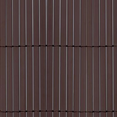 TENAX Colorado 1,00 x 5 m Marron, Canisse Synthétique en PVC avec Cannes Entières de 7 mm, Brise-Vue pour Jardins, Balcons et Clôtures