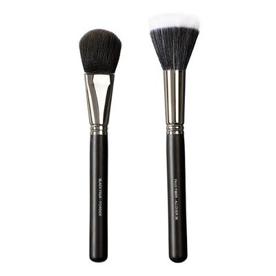 VEGAN LOVE Black Faux Pinceaux pour les Yeux Powder et Allover