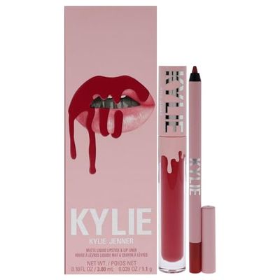 Kylie Cosmetics Matte Lip Kit - 503 Bad Lil Thing For Women 2 Pc 0.10oz Matte Liquid Lipstick, 0.039oz Lip Liner