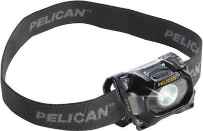 PELI 2750 Nachtzicht Vriendelijke LED Hoofdlamp voor Professioneel Gebruik, Bewezen Premium Kwaliteit en Duurzaamheid, IPX4 Waterbestendig, 259 Lumen, Kleur: Zwart