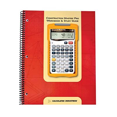 Calculated Industries 2140 Construction Master Pro Werkboek en studiegids | 4 Uitgebreide Secties | Site Development | Voeten, Platen, muren | Lijsten | Afwerking |Praktijkproblemen, antwoorden