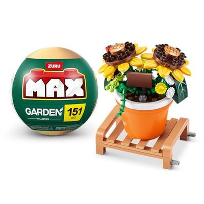MAX Premium Tuinpotplanten Bouwstenen Collectie (tot 233 stuks, 6 om te verzamelen) (pot zonnebloem, 1 capsule)