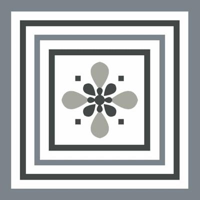 Draeger Paris - Stickers carrelage 15x15 cm - Fleur de Lys Graphique