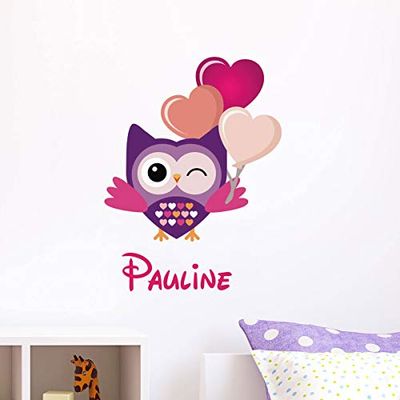Ambiance Sticker Pegatinas Personalizadas con Nombre Personalizado, decoración de Pared para habitación Infantil, 2 láminas de 25 x 25 cm y 40 x 25 cm