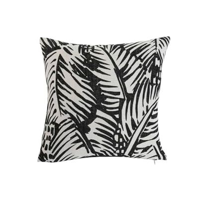 Home ESPRIT Kudde vit svart tryckt 45 x 15 x 45 cm
