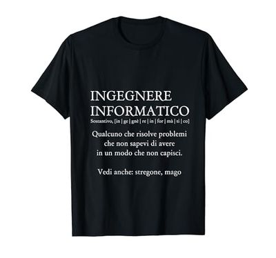 Ingegnere Informatico Definizione dizionario divertente Maglietta