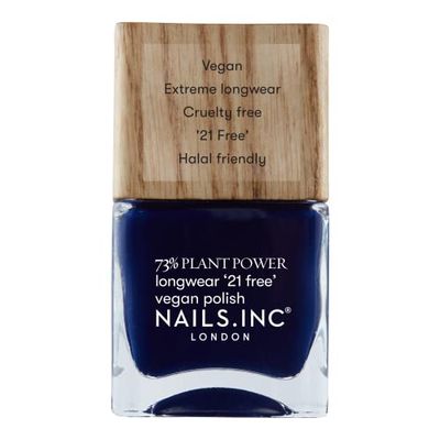 Nails.INC 73% Plant Power Nail Polish, Long Lasting Nail Color Lasts Up to 10 Days, Quick Drying, Cruelty Free, Vegan, 21 Free Formula, Check My Bio, (14ml)
