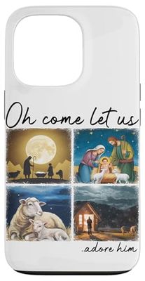Gesù Cristo nato in un presepe Natale Custodia per iPhone 13 Pro