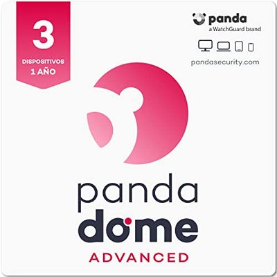 Panda Dome Advanced – Antivirus Cloud VPN, Control Parental ( 3 dispositivos), Advanced, 3 Dispositivo, 1 Año, Código de activación enviado por email