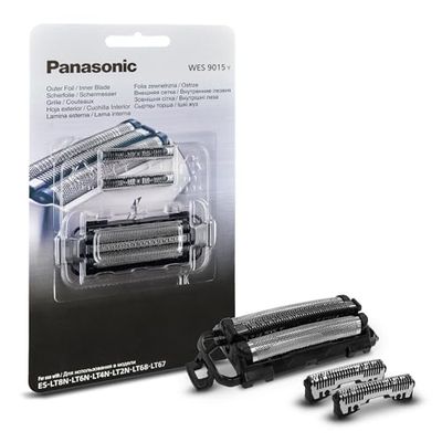 Panasonic WES9015Y1361 Lames de Rechange pour Rasoirs Electriques ES-LT6N, ES-LT4N, ES-LT2N, ES-LT68 & ES-LT67, Lot Mixte, Système à 3 Lames, Acier Inoxydable Japonais Avancé, Résistant à l'Eau