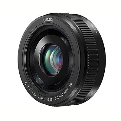 Panasonic H-H020AE-K Obiettivo intercambiabile Lumix G, F1.7, 20mm (35mm equivalente 40mm), Nero