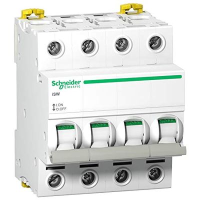 Schneider Electric - Acti9, iSW interrupteur-sectionneur 4P 40A 415VAC - A9S65440