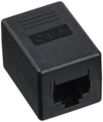 LogiLink NP0034A - Acoplador en línea Cat.6 RJ45 (UTP, 1:1 Wiring, Carcasa de plástico)