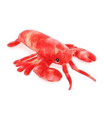 Keel Toys KEELECO - Peluche 100% recyclée - Jouet écologique pour Enfant - Peluche Homard 35cm - SE2117