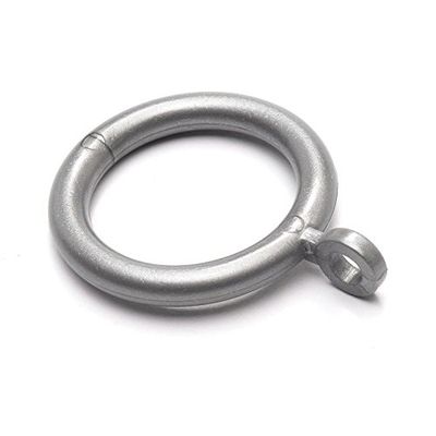Merriway BH05379 (8 Pcs) Curtain Drapery Pole Rod Ring Fixed Eye Grey Plastic Inner Dimension 37mm - Pack of 8 Pieces