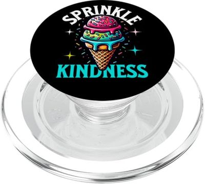 Diseño de helado Sprinkle Kindness para los amantes de la positividad PopSockets PopGrip para MagSafe