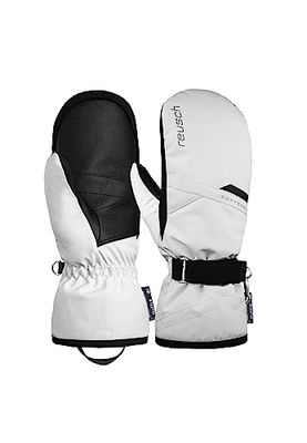 Reusch Helena R-TEX XT - Guanti da donna extra caldi, impermeabili, antivento e traspiranti, bianco/nero, 7.5