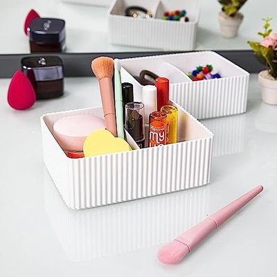 Organisateur de maquillage de base blanc