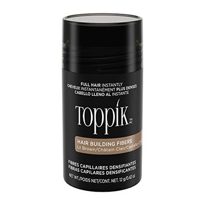 Toppik Fibre di cheratina per la costruzione dei capelli, Castano Chiaro (Light brown), 12 g