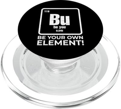 La química optimista de la tabla periódica sea su elemento Bu PopSockets PopGrip para MagSafe