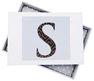 White Cotton Cards Alphabetics Inicial S Mini álbum de Fotos, Multicolor