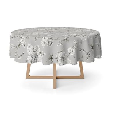 Martina Home Tablecloth RESIN Daniela Grey 140 Round