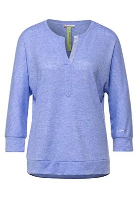 Street One Dames A318337 Tuniekshirt, Cozy Blue Melange, 38