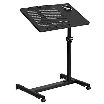 Flash Meubles en Acier réglable en Hauteur de Bureau d'ordinateur