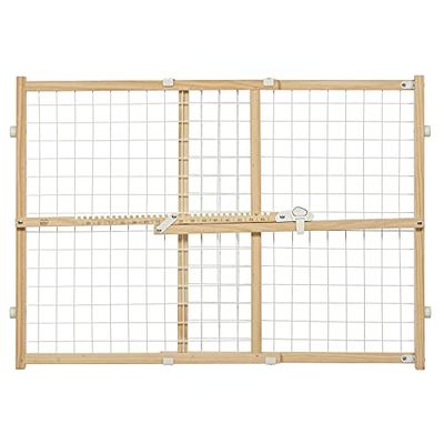 Midwest Homes for Pets Wire Mesh Pet Safety Gate, 60.96 centimeters Tall & Expands 17.78-105.41 centimeters Wide; Wood; 2924WWM-2