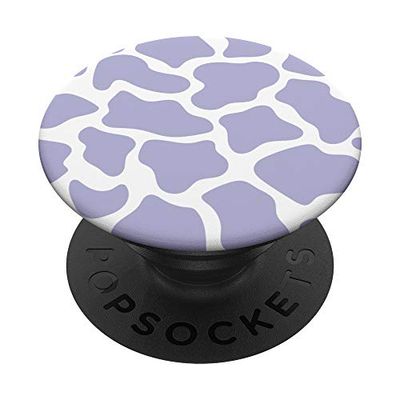 PopSockets Modello Stampa Mucca in Lilla Pastello Viola Lavanda PopGrip Intercambiabile