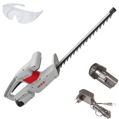 IKRA Heggenschaar zonder kabel IAHS 1240 incl. accu & lader, licht 2kg, incl. veiligheidsbril