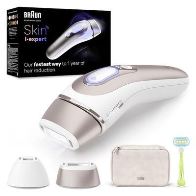 Braun Skin I·Expert Epilatore LUCE PULSATA Smart, Epilazione A Casa Tua, Alternativa Al laser, Con App Gratuita, Include Custodia, Rasoio Venus, 2 Testine Per Viso E Corpo0