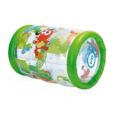 Chicco Jungle Musical Roller, Rodillo Inflable para Gatear, Juguete para el Desarrollo de la Coordinación 2 en 1, con Efectos Sonoros, Temática Selva, Colores Vivos, para Niños de 6 meses a 3 años