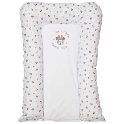 Babycalin - Baby skötmatta 50 x 70 cm Mimmi Good Morning Disney Baby - skötmatta vattentät PVC - skötbädd 50 x 70 cm, lätt att rengöra - babyskötbädd med vadderade kanter