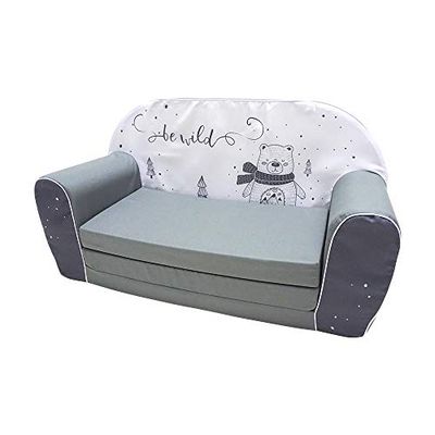 KNORRTOYS.COM 68449 Bear Canapé pour Enfant Gris